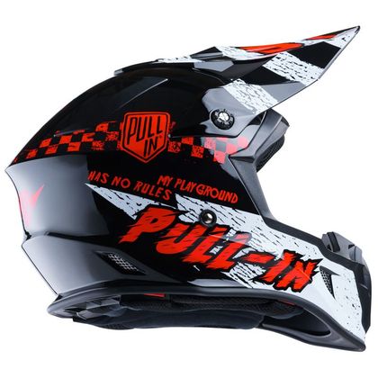 Casco de motocross Pull-in TRASH BLACK RED 2020