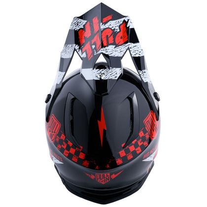 Casque cross Pull-in TRASH BLACK RED 2020