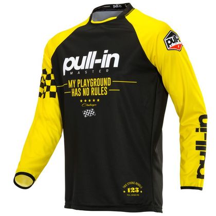Camiseta de motocross Pull-in CHALLENGER MASTER BLACK NEON YELLOW 2020 Ref : PUL0305 