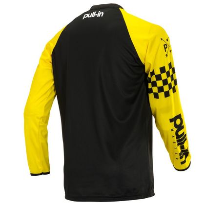 Camiseta de motocross Pull-in CHALLENGER MASTER BLACK NEON YELLOW 2020