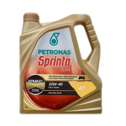 Huile moteur Petronas SPRINTA F900 10W40 4T 100% synthèse 4 litres universale