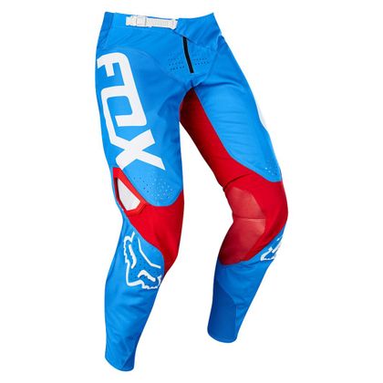 Pantaloni da cross Fox 360 RWT - SPECIAL EDITION - WHITE RED BLUE 2018