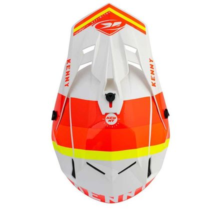 Casque cross Kenny PERFORMANCE - GRAPHIC - WHITE RED ORANGE 2021