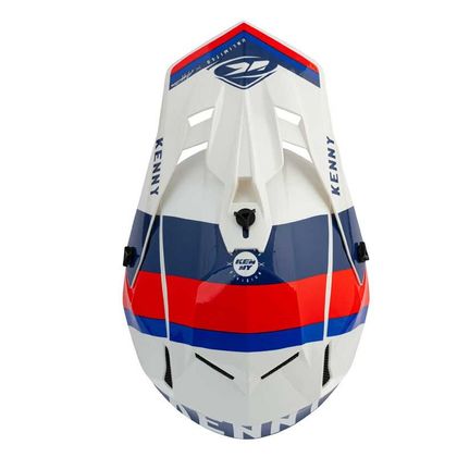 Casque cross Kenny PERFORMANCE - GRAPHIC - WHITE BLUE RED 2021