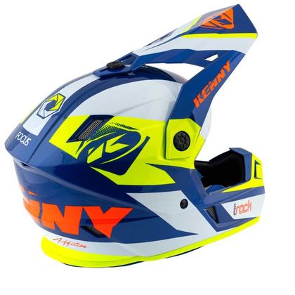 Casque cross Kenny TRACK - GRAPHIC - NAVY NEON YELLOW 2021