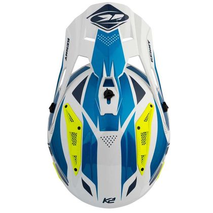Casco de motocross Kenny TITANIUM - GRAPHIC - BLUE WHITE NEON YELLOW 2021