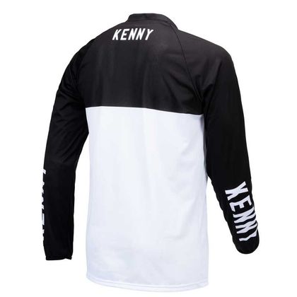 Camiseta de motocross Kenny PERFORMANCE - STRIPES - WHITE BLACK 2021