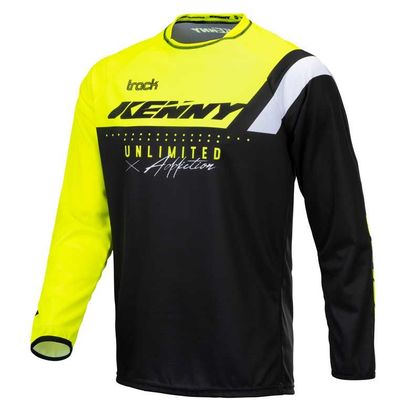 Camiseta de motocross Kenny TRACK - FOCUS - NEON YELLOW 2021 - Amarillo / Negro Ref : KE1383 
