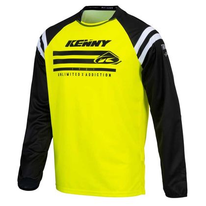 Maillot cross Kenny TRACK ENFANT - RAW - NEON YELLOW - Jaune / Noir Ref : KE1407 