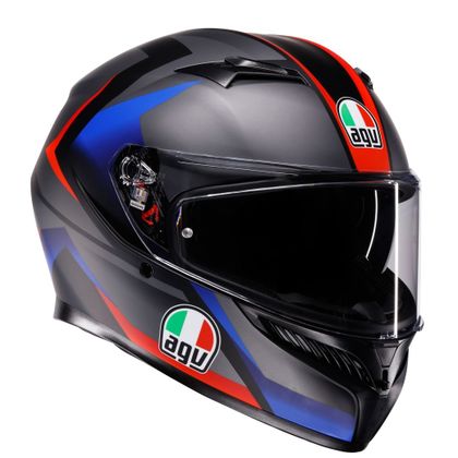 Casque intégral AGV K3 - STRIGA - Noir / Bleu Ref : AG1150 