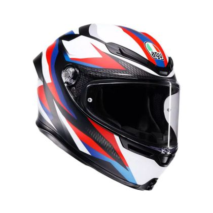 AGV K6 S - TIMEWARP Full-face helmet - Black / Red Ref : AG1147 