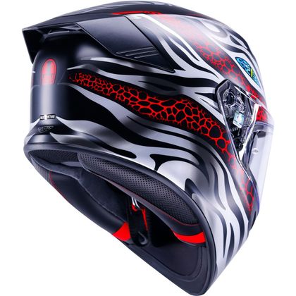 Capacete integral AGV K5 VIVERNA MATT - Preto / Vermelho