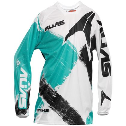 Maillot cross Alias A2 BRUSHED JERSEY - GREEN/BLACK 