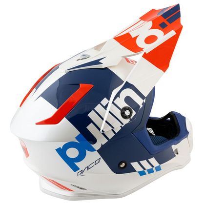Casque cross Pull-in RACE WHITE RED 2021