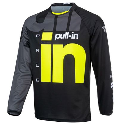 Camiseta de motocross Pull-in RACE BLACK NEON YELLOW 2021 Ref : PUL0376 