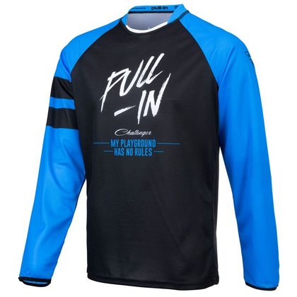 Camiseta de motocross Pull-in ORIGINAL SOLID BLUE BLACK NIÑO Ref : PUL0392 