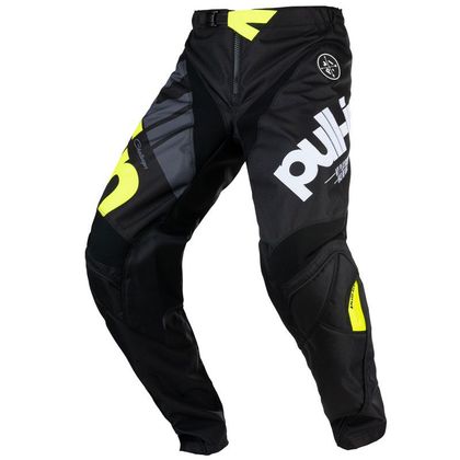 Pantalón de motocross Pull-in RACE BLACK NEON YELLOW 2021 Ref : PUL0402 