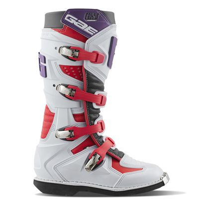 Bottes cross Gaerne GXJ JUNIOR - Blanc / Rouge Ref : GA0290 