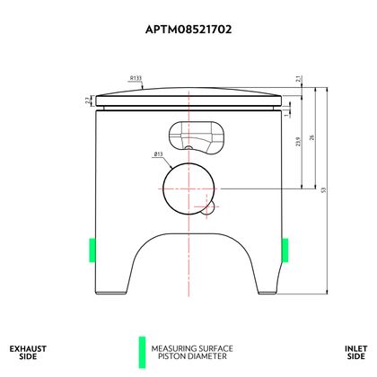Kit piston VHM Ø47.86MM