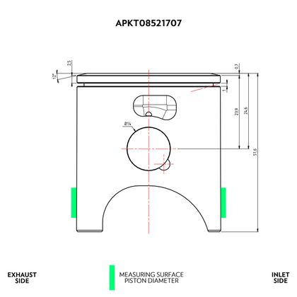 Kit piston VHM Ø46.97
