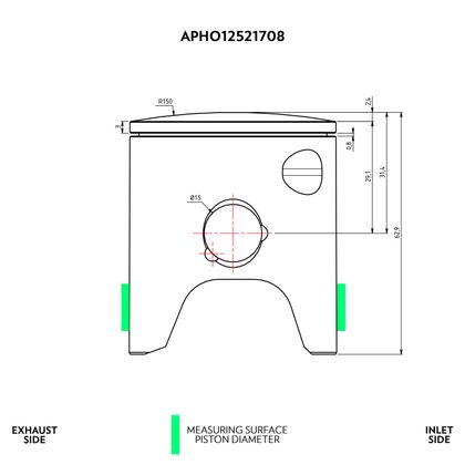 Kit piston VHM Ø53.94