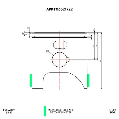 Kit piston VHM Ø44.98