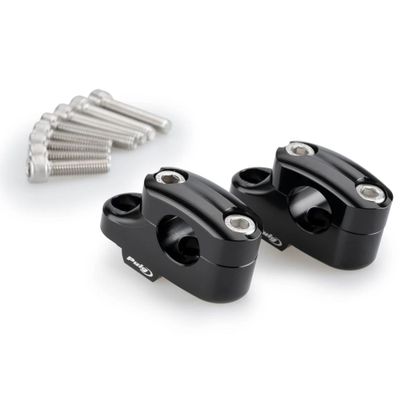 Puig 25 mm hoog 22 mm diameter Stuurklem Universeel - Zwart