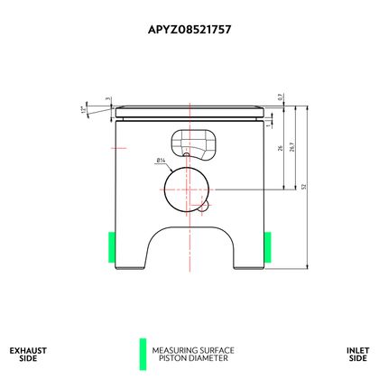 Kit piston VHM Ø47.47