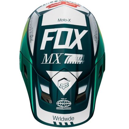 Casco de motocross Fox V2 - MURC - GREEN 2019