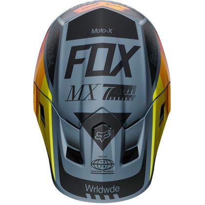 Casco de motocross Fox V2 - MURC - BLUE STEEL 2019