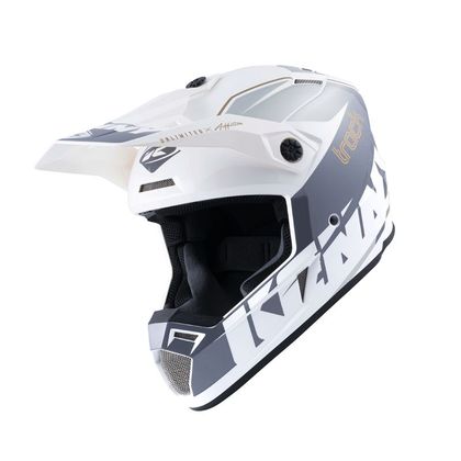 Casco de motocross Kenny TRACK WHITE SILVER 2022 Ref : KE1570 
