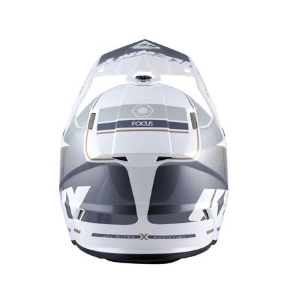 Casque cross Kenny TRACK WHITE SILVER 2022