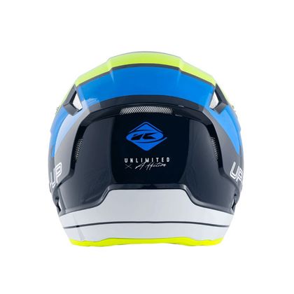 Casco trial Kenny TRIAL UP GRAPHIC BLUE NEON YELLOW 2023 - Blu / Giallo