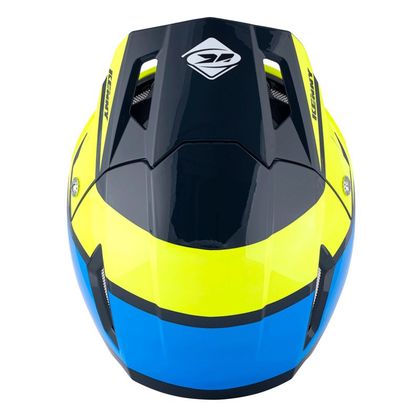 Casco trial Kenny TRIAL UP GRAPHIC BLUE NEON YELLOW 2023 - Blu / Giallo