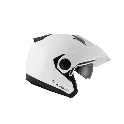 Casque jet Kenny EVASION - SOLID - Blanc / Noir