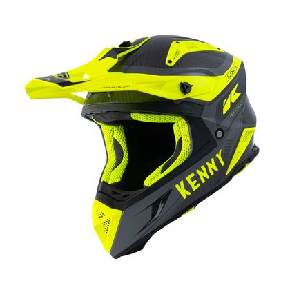 Casco de motocross Kenny TITANIUM CARBON GRAPHIC NEON YELLOW 2022 Ref : KE1556 