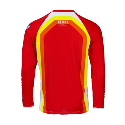 Camiseta de motocross Kenny TITANIUM RED WHITE 2022 - Blanco / Rojo