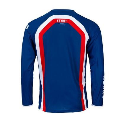 Camiseta de motocross Kenny TITANIUM PATRIOT 2022 - Azul / Blanco