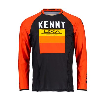 Camiseta de motocross Kenny TITANIUM BLACK ORANGE 2022 - Negro / Naranja Ref : KE1622 