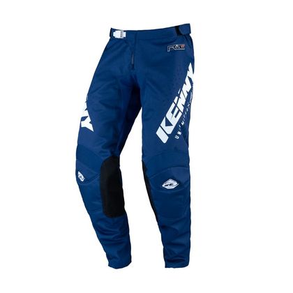 Pantalón de motocross Kenny TRACK RAW NAVY 2023 - Azul / Blanco Ref : KE1651 