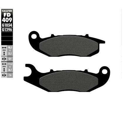 Galfer Sintermetalen voorkant Remblokken