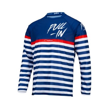 Camiseta de motocross Pull-in ORIGINAL MARINIERE 2022 - Azul / Blanco Ref : PUL0464 