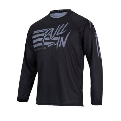 Camiseta de motocross Pull-in ORIGINAL STRIPES BLACK 2022 Ref : PUL0465 