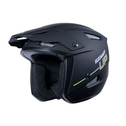 Casco Trial Kenny TRIAL UP SOLID BLACK HOLOGRAPHIC 2023 - Negro Ref : KE1580 
