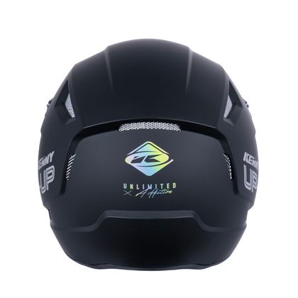 Casco Trial Kenny TRIAL UP SOLID BLACK HOLOGRAPHIC 2023 - Negro