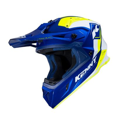 Casco de motocross Kenny TITANIUM GRAPHIC 2024 - Azul / Amarillo Ref : KE1724-C52437 