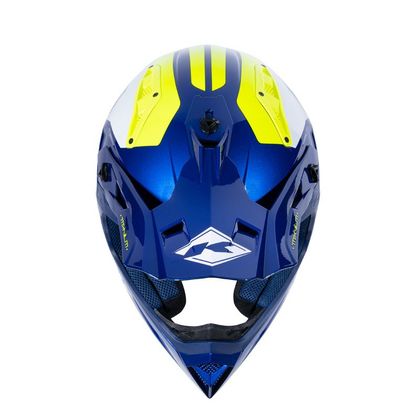 Casco de motocross Kenny TITANIUM GRAPHIC 2024 - Azul / Amarillo