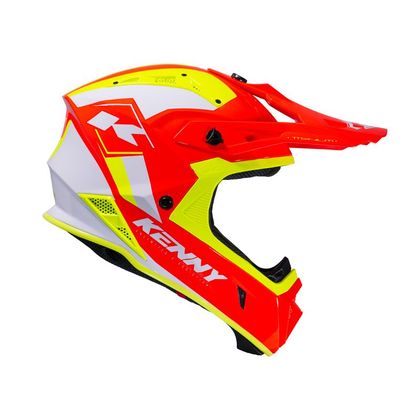 Casco de motocross Kenny TITANIUM GRAPHIC 2024 - Amarillo / Rojo