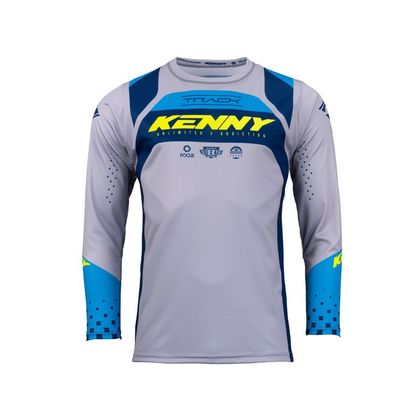 Camiseta de motocross Kenny TRACK FOCUS 2024 - Azul / Amarillo Ref : KE1736-C52437 