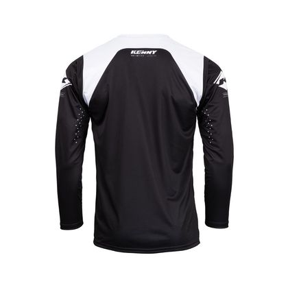 Camiseta de motocross Kenny TRACK - RAW 2024 - Negro / Blanco